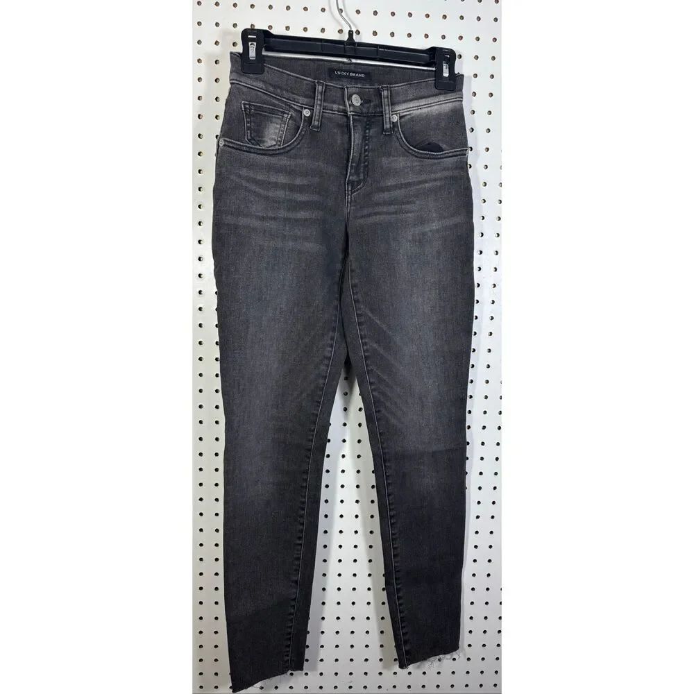 Lucky Brand mid rise ava super skinny denim jeans size 0/25